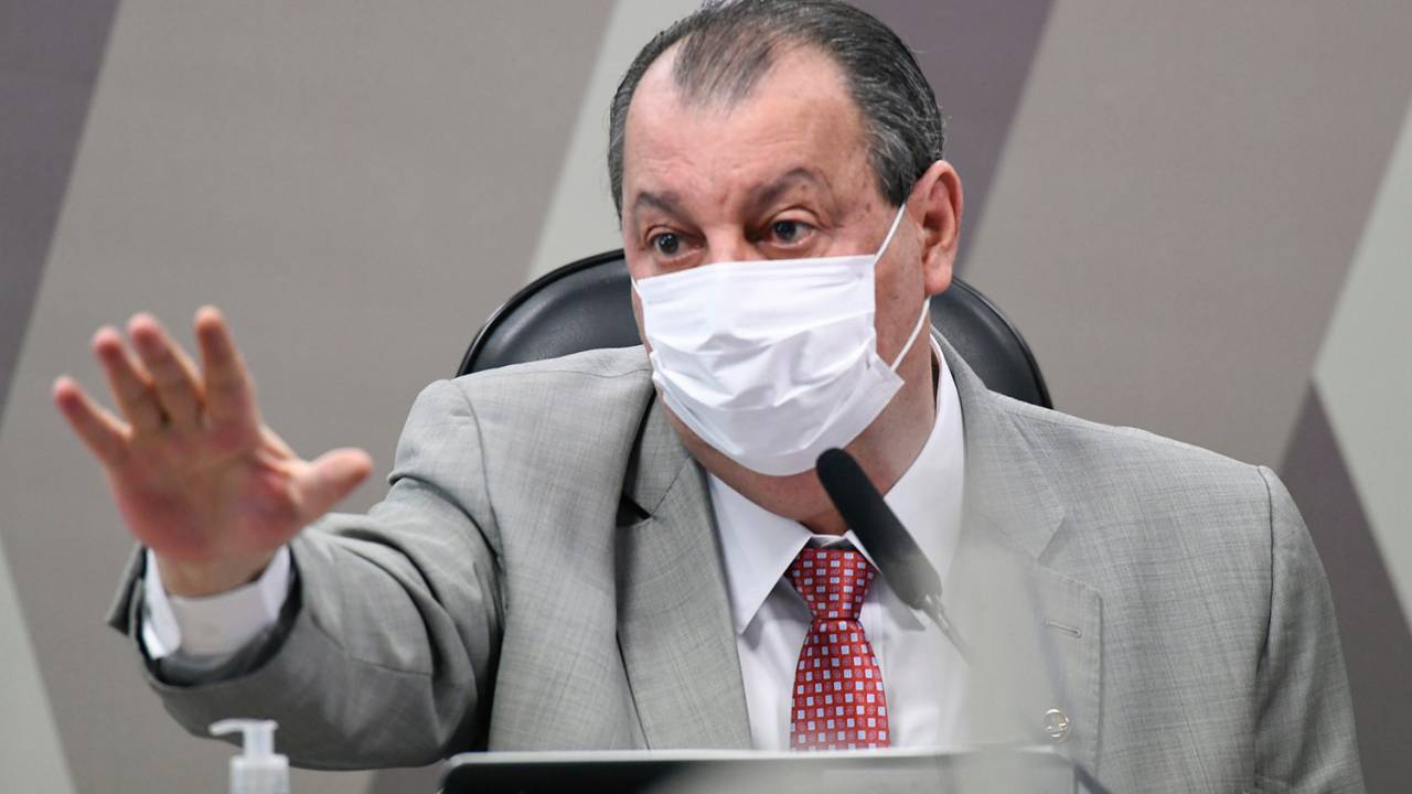 O senador Omar Aziz (PSD-AM), presidente da CPI da Covid -