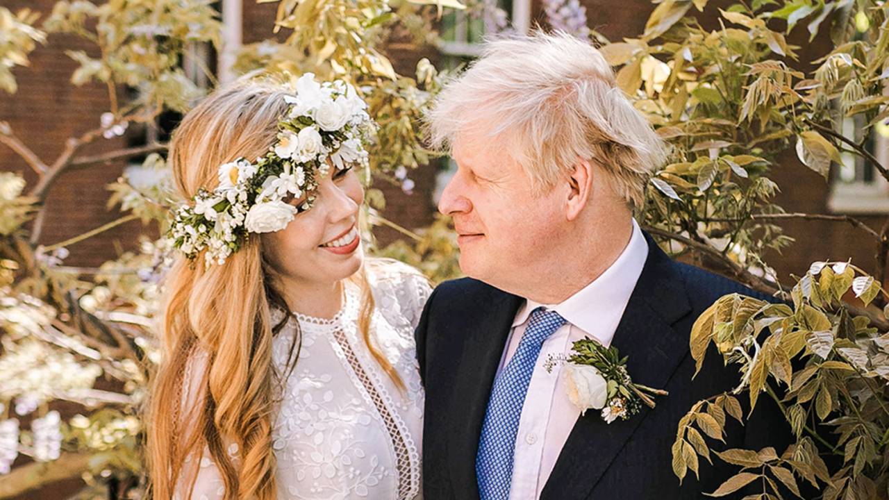 Carrie Symonds e Boris Johnson -