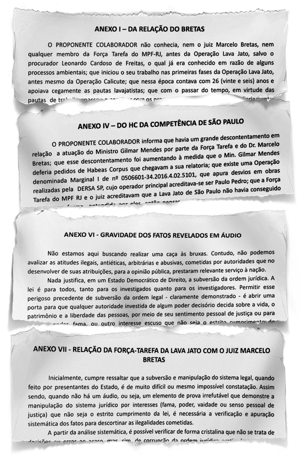 Lava-jato-Bretas-Rio-de-Janeiro ACUSAÇÕES - A delação tem oito anexos que tratam de manobras, combinações, estratégias, acordos e negociações ilegais que teriam sido feitas pelo juiz e pelos procuradores da força-tarefa da Lava-Jato no Rio de Janeiro -