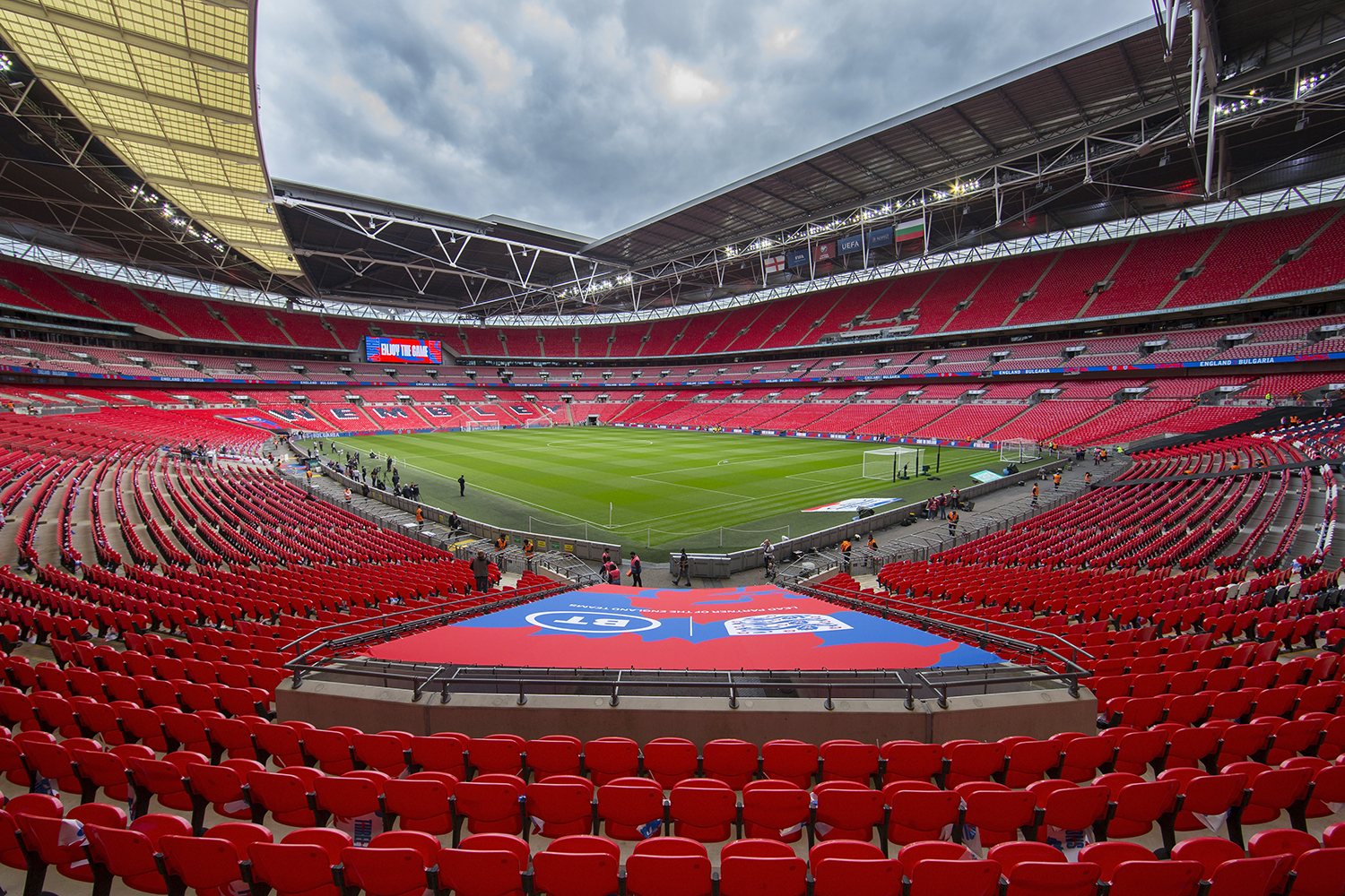 O estádio de Wembley, na Inglaterra -
