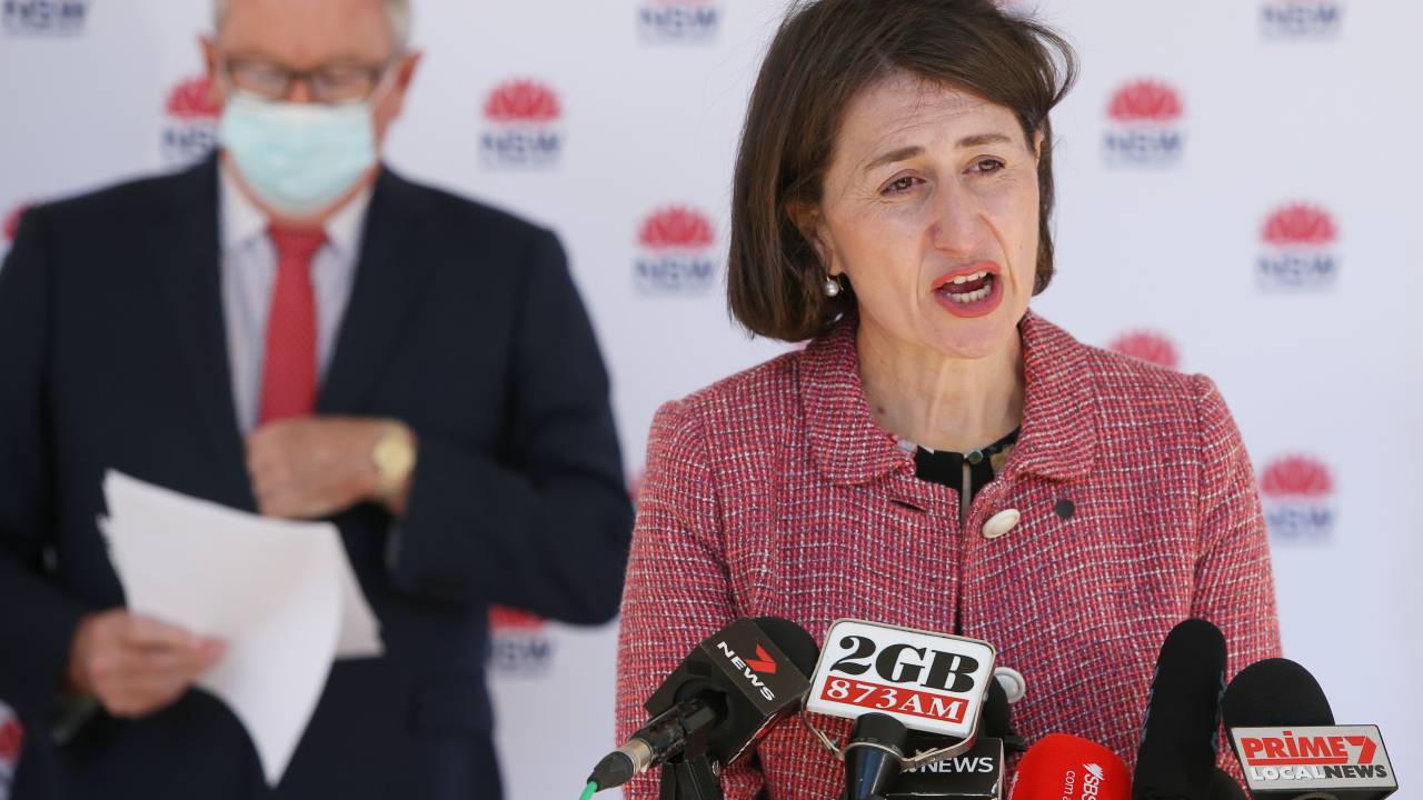 Premiê de Nova Gales do Sul, Gladys Berejiklian. 25/06/2021