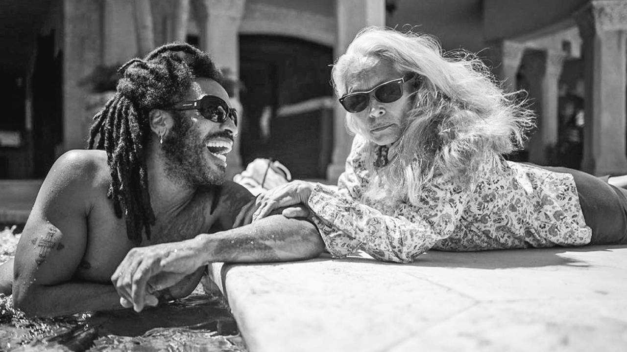 Lenny Kravitz e Sonia Braga -