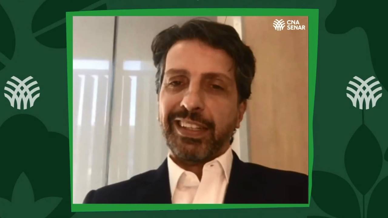 O novo ministro do Meio Ambiente, Joaquim Pereira Leite, durante live da Confederação da Agricultura e Pecuária do Brasil, em 2020