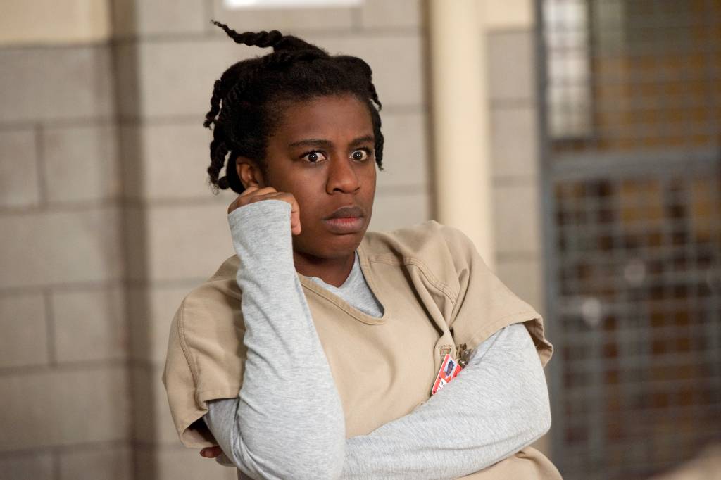 orange Uzo Aduba como Crazy Eyes em 'Orange is the New Black', da Netflix -