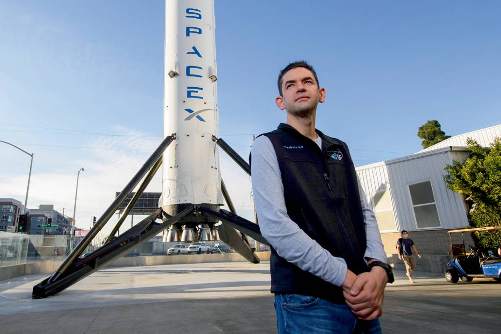 US-SPACE-SPACEX-AEROSPACE NA FILA - Jared Isaacman: voo orbital de três dias pela SpaceX -