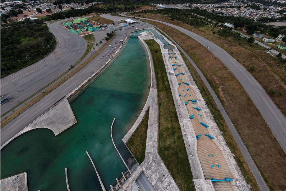 Parque Radical de Deodoro, no Rio de Janeiro, visto de drone - 