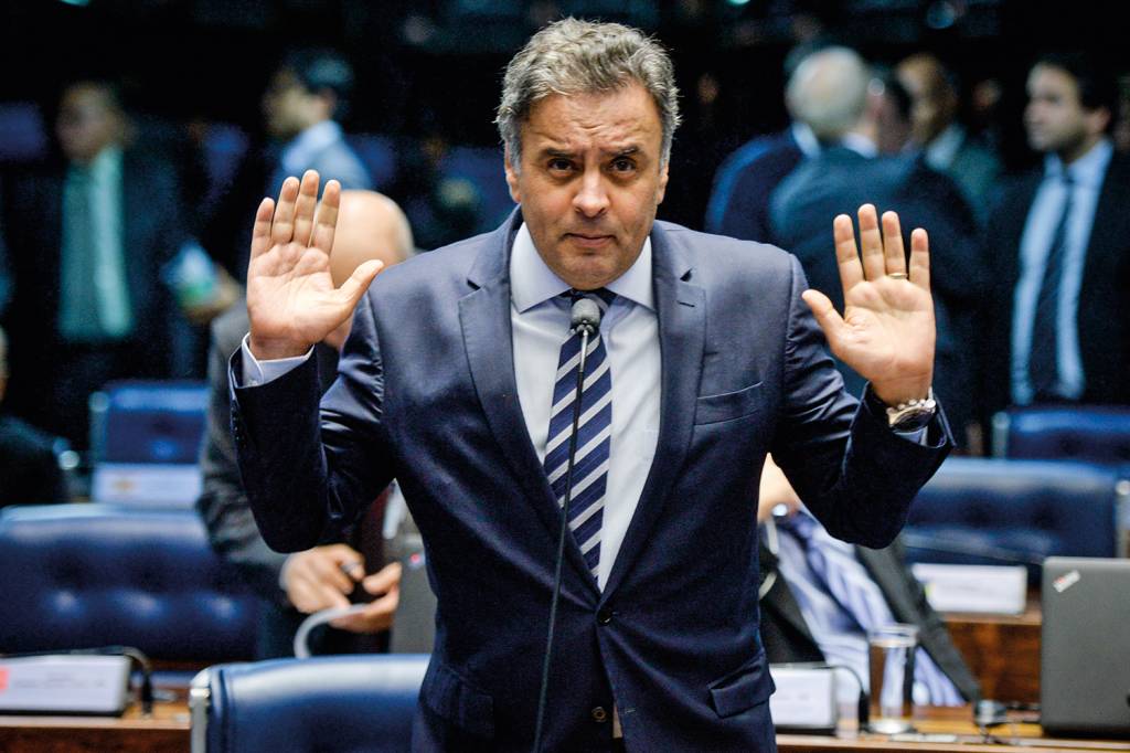 Plenário do Senado RISCO DORIA: Ex-presidente nacional do PSDB, Aécio Neves diz que vitória do governador de São Paulo, João Doria, nas prévias de novembro, poderia tornar a legenda