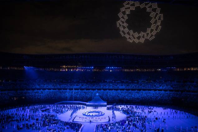 Cerimônia de abertura das Olimpíadas no estádio olímpico de Tóquio - Cerimônia de abertura das Olimpíadas no estádio olímpico de Tóquio -