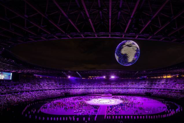 Cerimônia de abertura das Olimpíadas no estádio olímpico de Tóquio - Cerimônia de abertura das Olimpíadas no estádio olímpico de Tóquio -