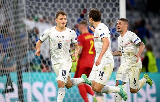 Belgium v Italy – UEFA Euro 2020: Quarter-final Nicolo Barella marcou o gol que colocou os italianos na semifinal da Euro -