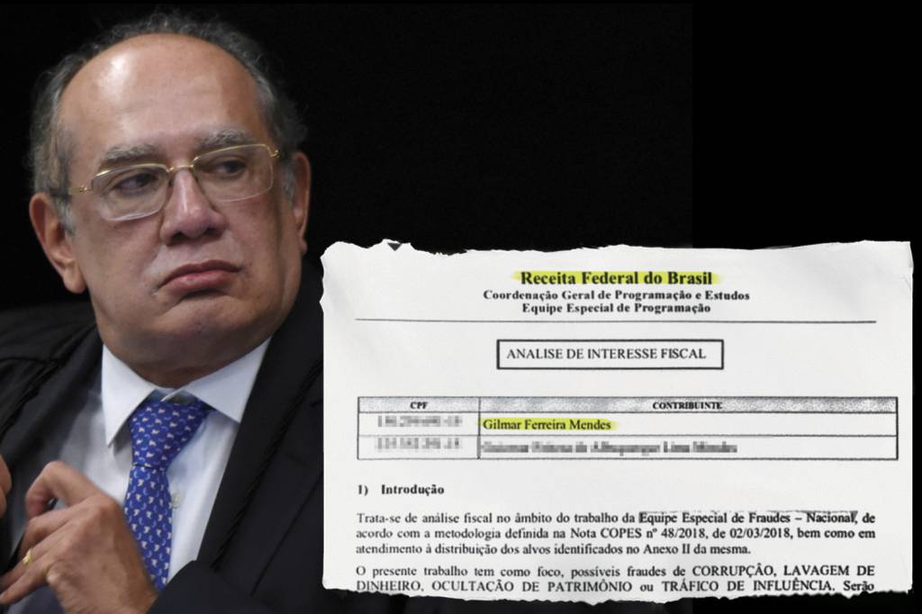 O ministro Gilmar Mendes ESTADO PARALELO - O ministro Gilmar Mendes: ele, sua esposa, seus parentes e até a mãe, já falecida, foram enredados em uma investigação ilegal da Receita Federal -