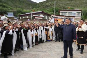Xi Jinping O presidente da China, Xi Jinping, faz visita surpresa ao Tibete