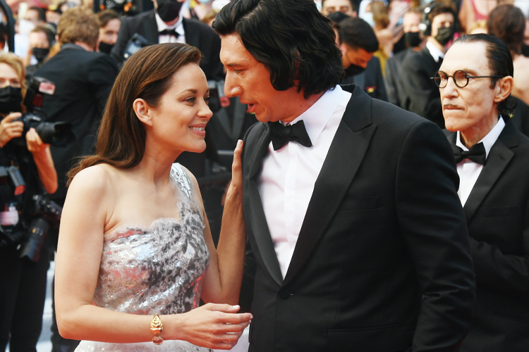 driver-cotillard Marion Cotillard e Adam Driver, protagonistas de 'Annette', no tapete vermelho da 74ª edição do Festival de Cannes