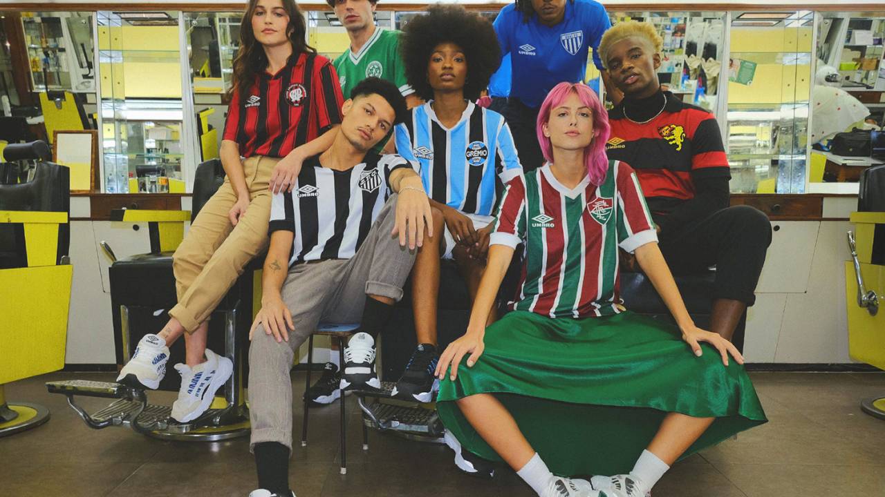 Uniformes vintage lançados pela Umbro -