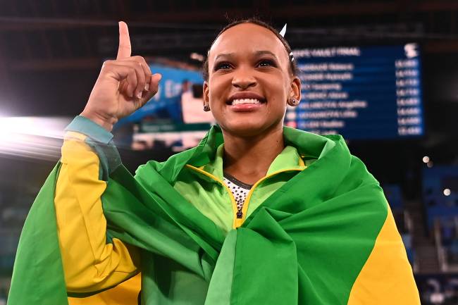 GYMNASTICS-OLY-2020-2021-TOKYO A ginasta brasileira Rebeca Andrade -