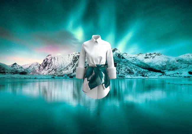 Aurora Borealis, Lofoten islands, Norway. Nothen light, mountain Projeto Glácia, da brasileira Studio Acci