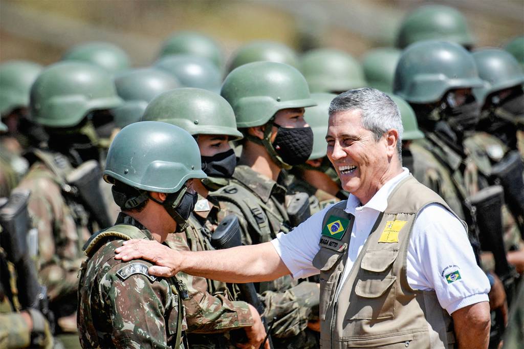 BRASILIA, OPERATION FORMOSA RECUO - O ministro Braga Netto: as Forças Armadas não são poder moderador