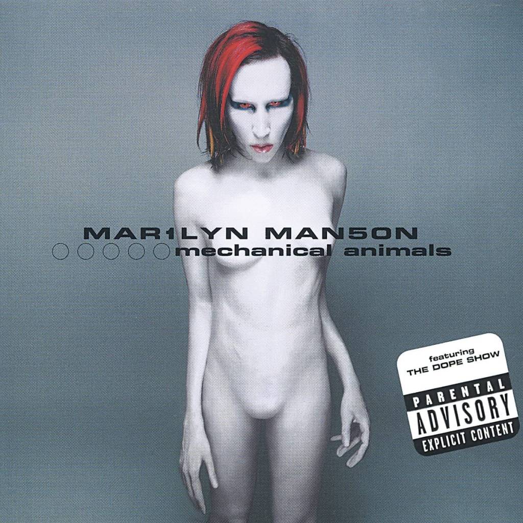81D1orYEzSL._AC_SL1200_ Capa do disco do Marilyn Manson, 'Mechanical Animals'