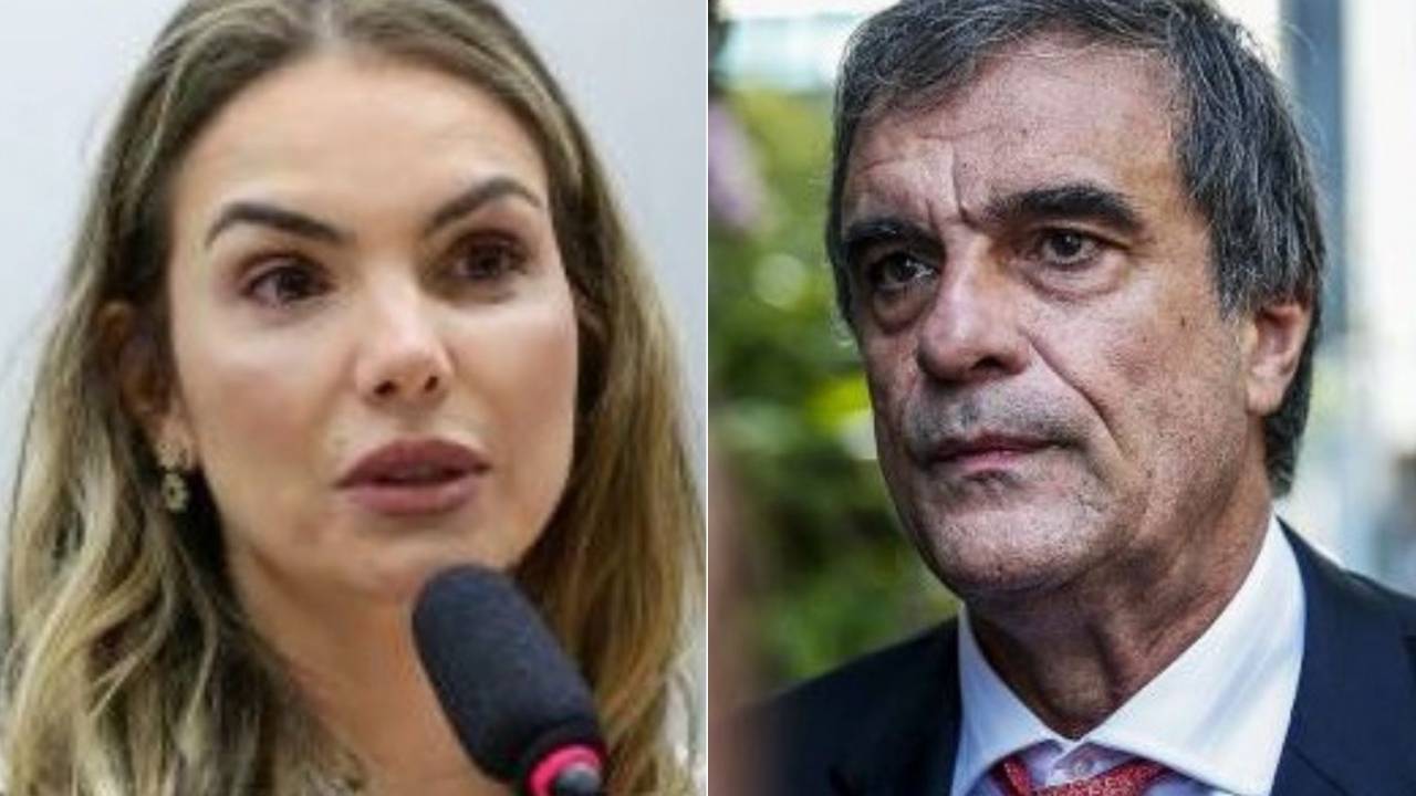 A deputada Paula Belmonte (Cidadania-DF) e seu advogado, o ex-ministro da Justiça e da AGU José Eduardo Cardozo