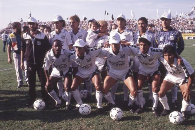 Equipe do Bragantino campeã paulista em 1990 Equipe do Bragantino campeã paulista em 1990