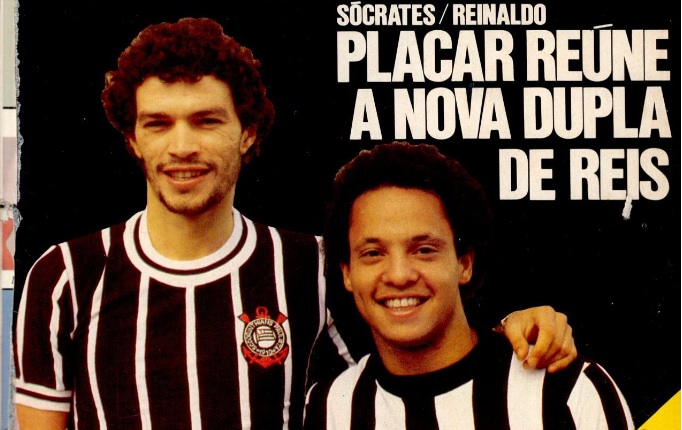Sócrates e Reinaldo em capa da PLACAR de 1979