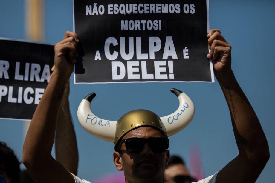 Protesto contra Bolsonaro em Copacabana, no Rio de Janeiro Protesto contra Bolsonaro em Copacabana, no Rio de Janeiro