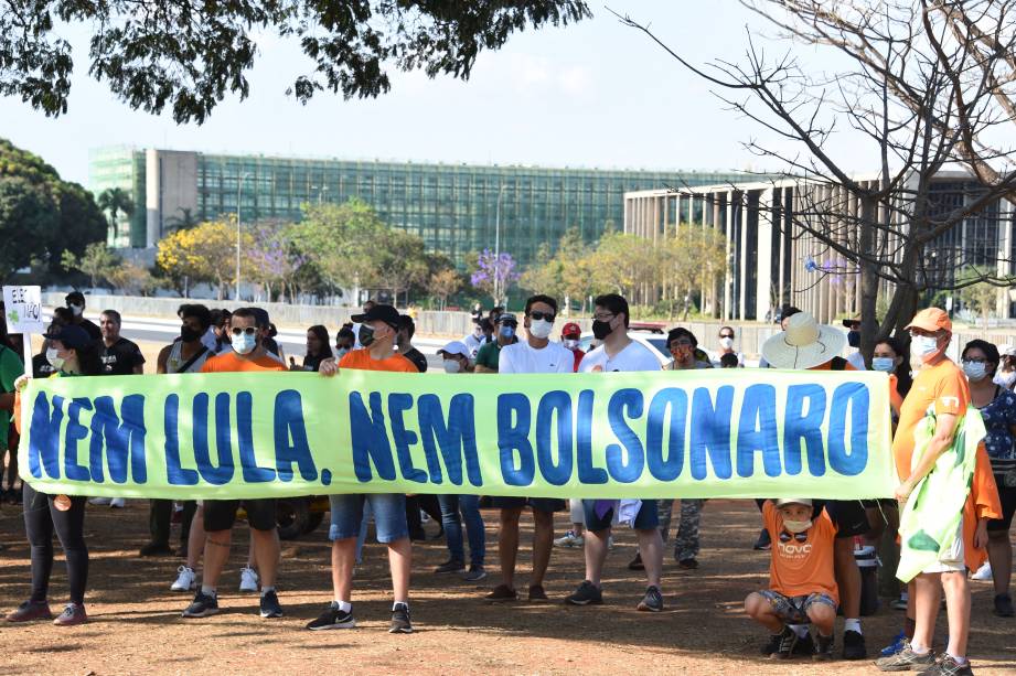 Protesto contra o presidente Jair Bolsonaro, em Brasília - Protesto contra o presidente Jair Bolsonaro, em Brasília -