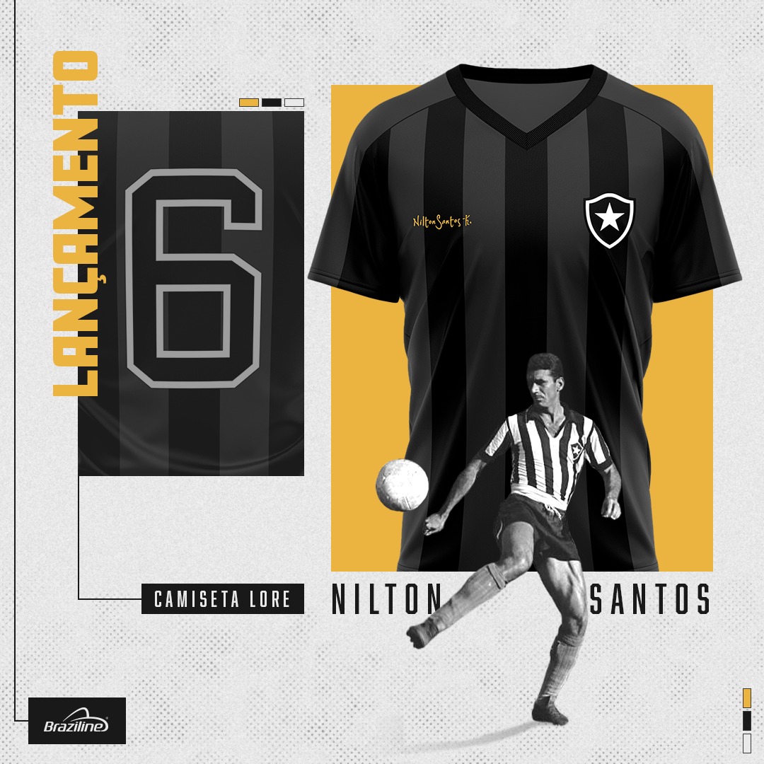 Camisa em homenagem a Nilton Santos