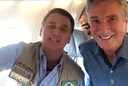 Bolsonaro e Collor a caminho de Alagoas