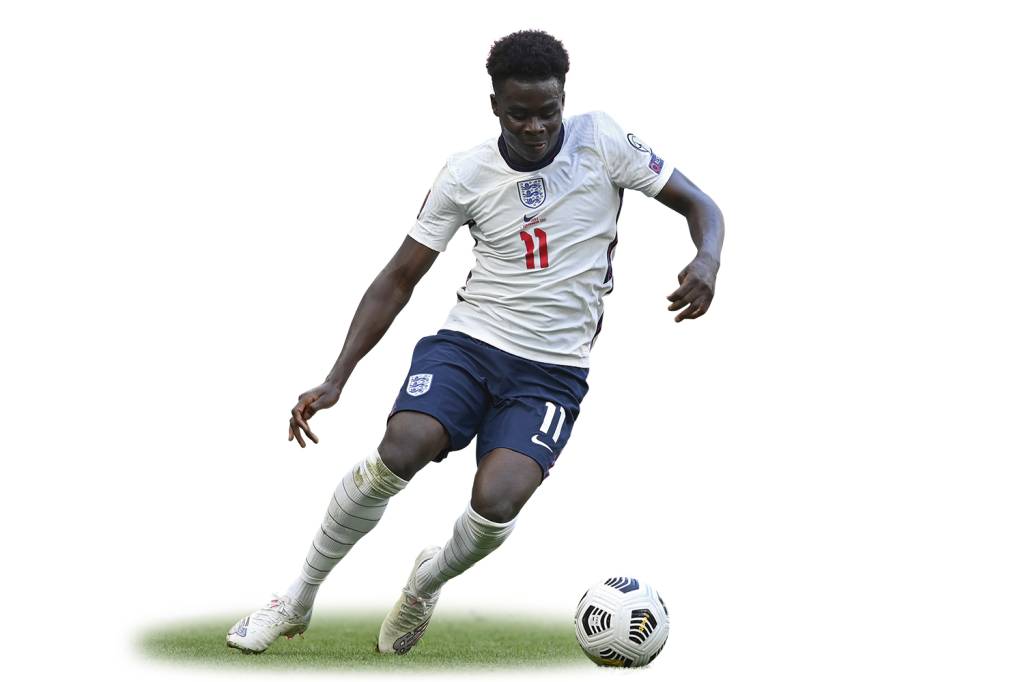 GettyImages-1338666533.jpg RACISMO - Saka: o jovem foi alvo na Eurocopa -