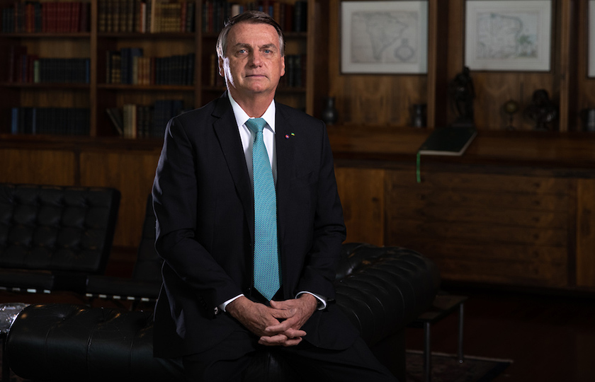 Brasilia 23/09/2021 - Entrevista exclusiva com com o Presidente Jair Bolsonaro no Palácio da Alvorada em Brasilia. Foto: Jonne Roriz/Veja