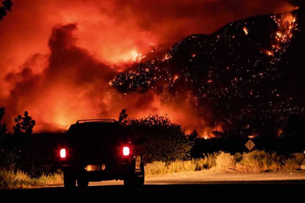 Canada Wildfires FOGARÉU - Incêndio florestal em julho: Lytton, na Colúmbia Britânica, virou cinza -