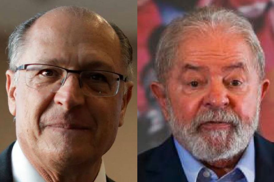 O ex-governador Geraldo Alckmin e o ex-presidente Lula