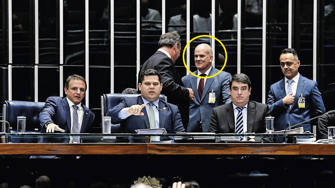 NÃO FUI EU - Paulo Boudens (no destaque): de acordo com senador Alcolumbre (no centro), era ele quem coordenava o esquema -