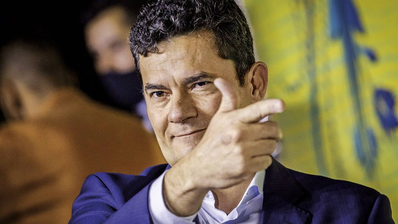 EM CAMPO - Moro: o ex-juiz estreia como pré-candidato com bom índice em pesquisa e uma agenda intensa de campanha -