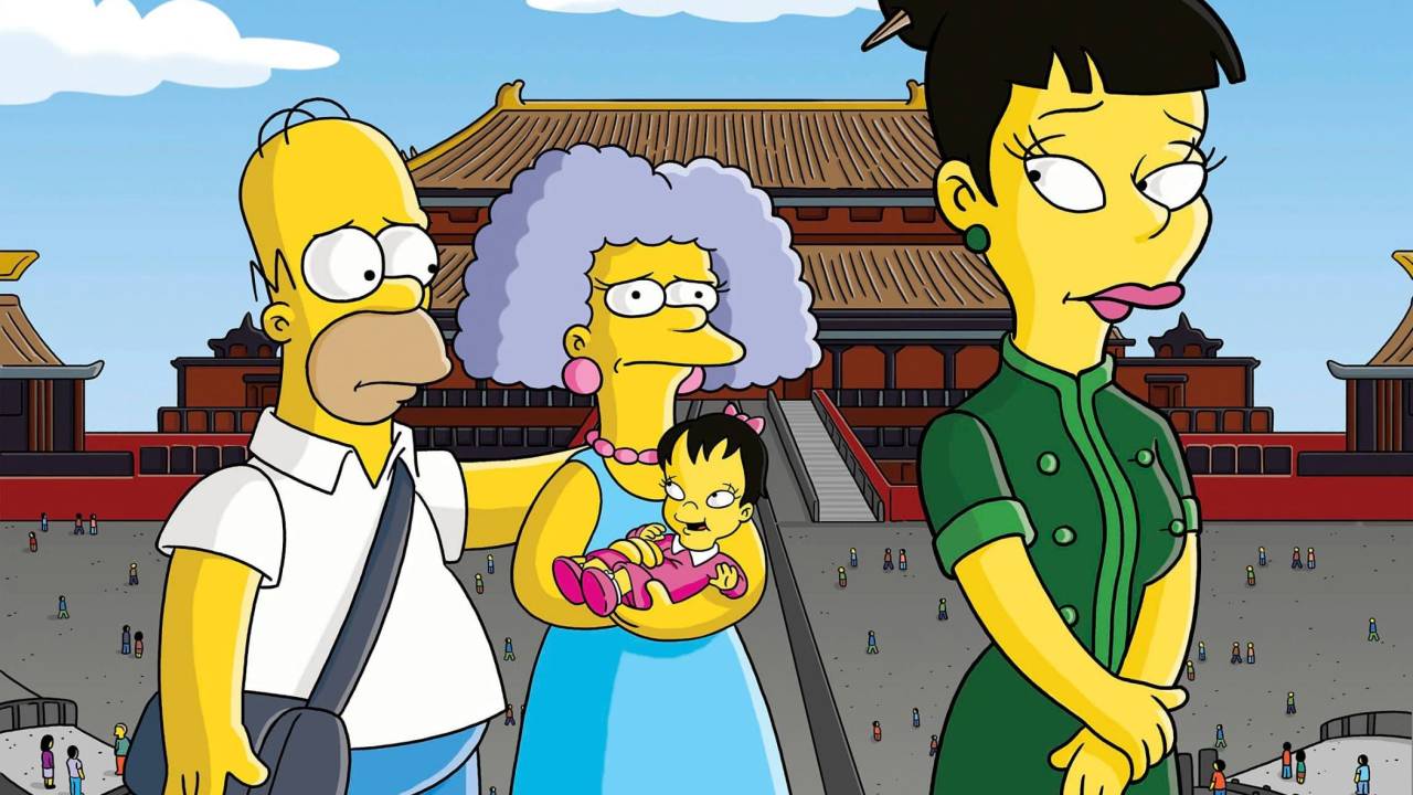 Episódio dos Simpsons em que eles visitam a Praça da Paz Celestial, na China