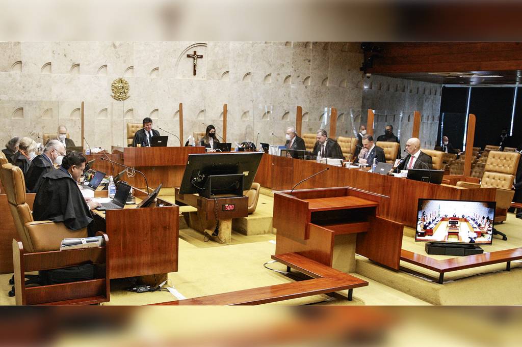 STF-PLENARIO-CADEIRA-VAZIA-2021-02.jpg PREOCUPAÇÃO - Plenário: perfil conservador do novo ministro pode mudar o rumo nas votações mais apertadas -