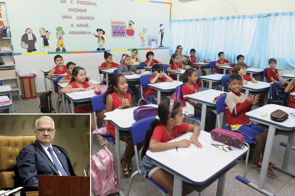 ESCOLA-RONDONIA-1.jpg SOB ATAQUE - Escola em Rondônia, onde uma lei veta a linguagem neutra na sala de aula: Fachin (abaixo), o relator do caso, que vai a plenário, diz que a mudança visa a “combater preconceito” -