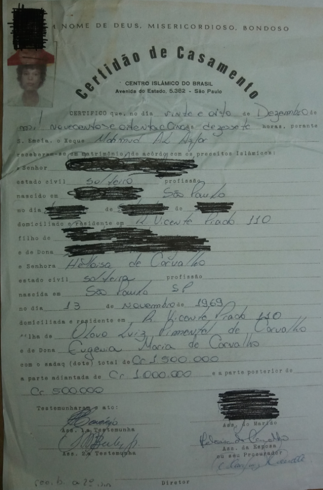 Olavo – casou a filha em centro islâmico reprodução
