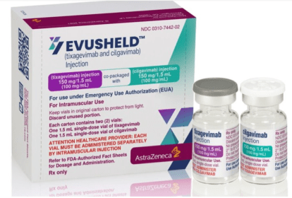 Evusheld, medicamento para Covid-19 da AstraZeneca