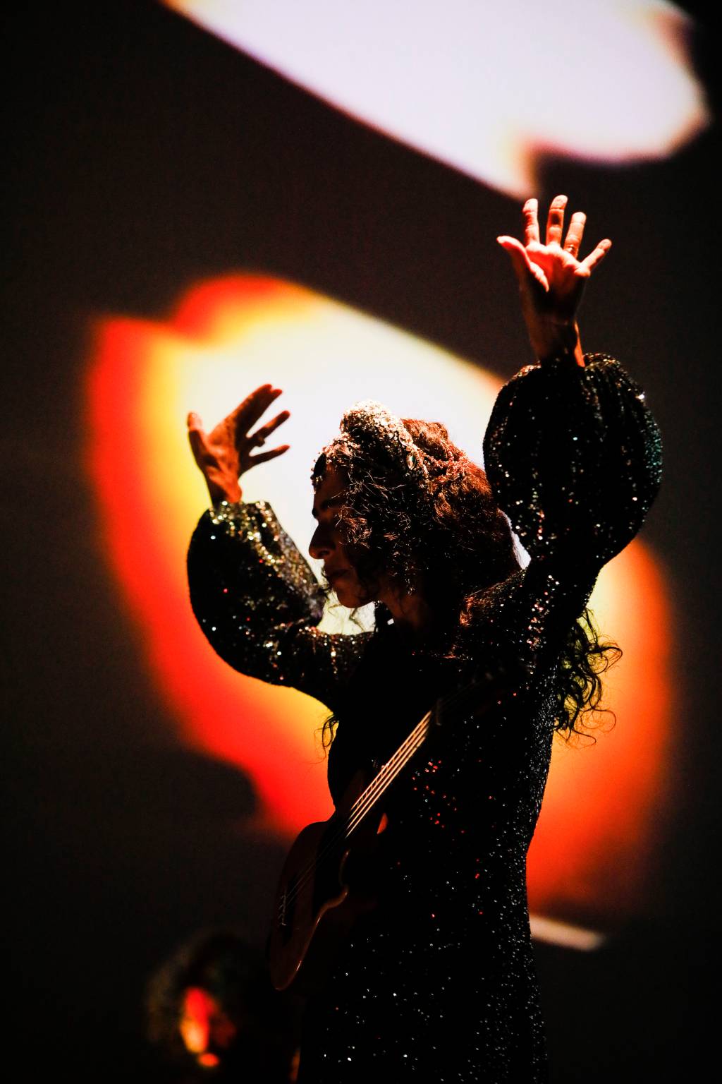 Fotografia de Leo Aversa A cantora Marisa Monte em São Paulo, no Espaço das Américas, no primeiro show da turnê 'Portas', em 4 de fevereiro de 2022