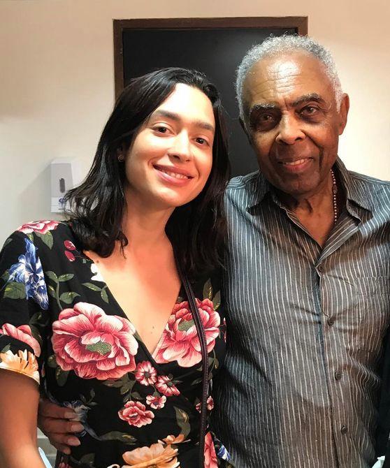 Dandara Ferreira e Gilberto Gil