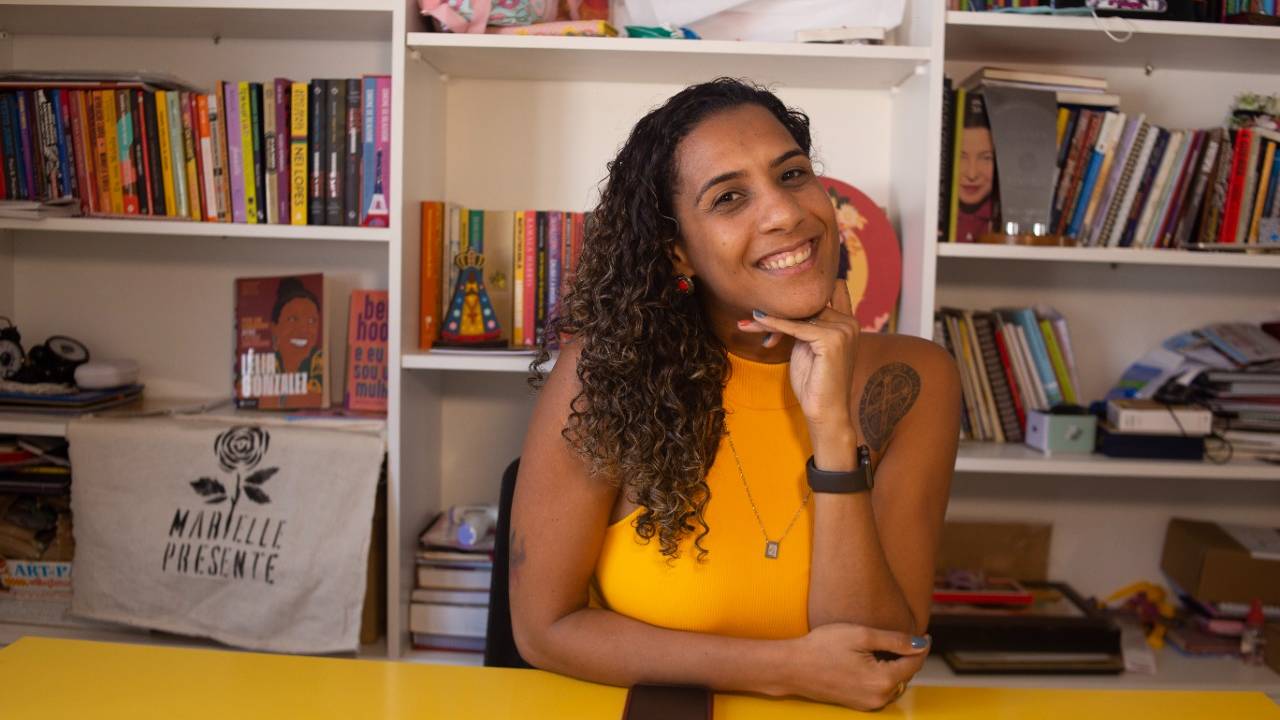 Diretora-executiva do Instituto Marielle Franco, Anielle Franco, irmã da vereadora do PSOL assassinada em 2018.
