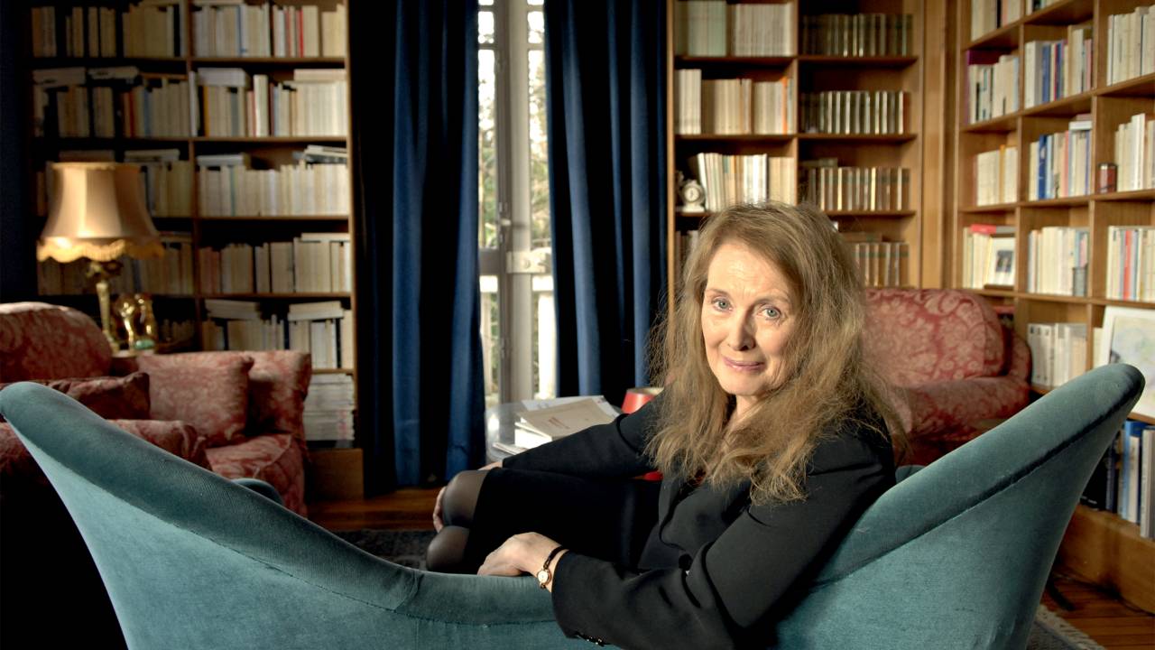Annie Ernaux, French writer in 2008. Credit: Ulf Andersen / Aurimages (Photo by ULF ANDERSEN / Ulf Andersen / Aurimages via AFP)