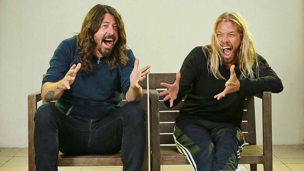 Dave Grohl e Taylor Hawkins, do Foo Fighters