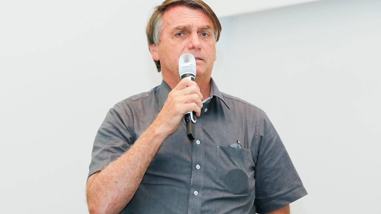 Presidente Jair Bolsonaro durante evento com pastores em Rio Branco, no Acre - 18/03/2022