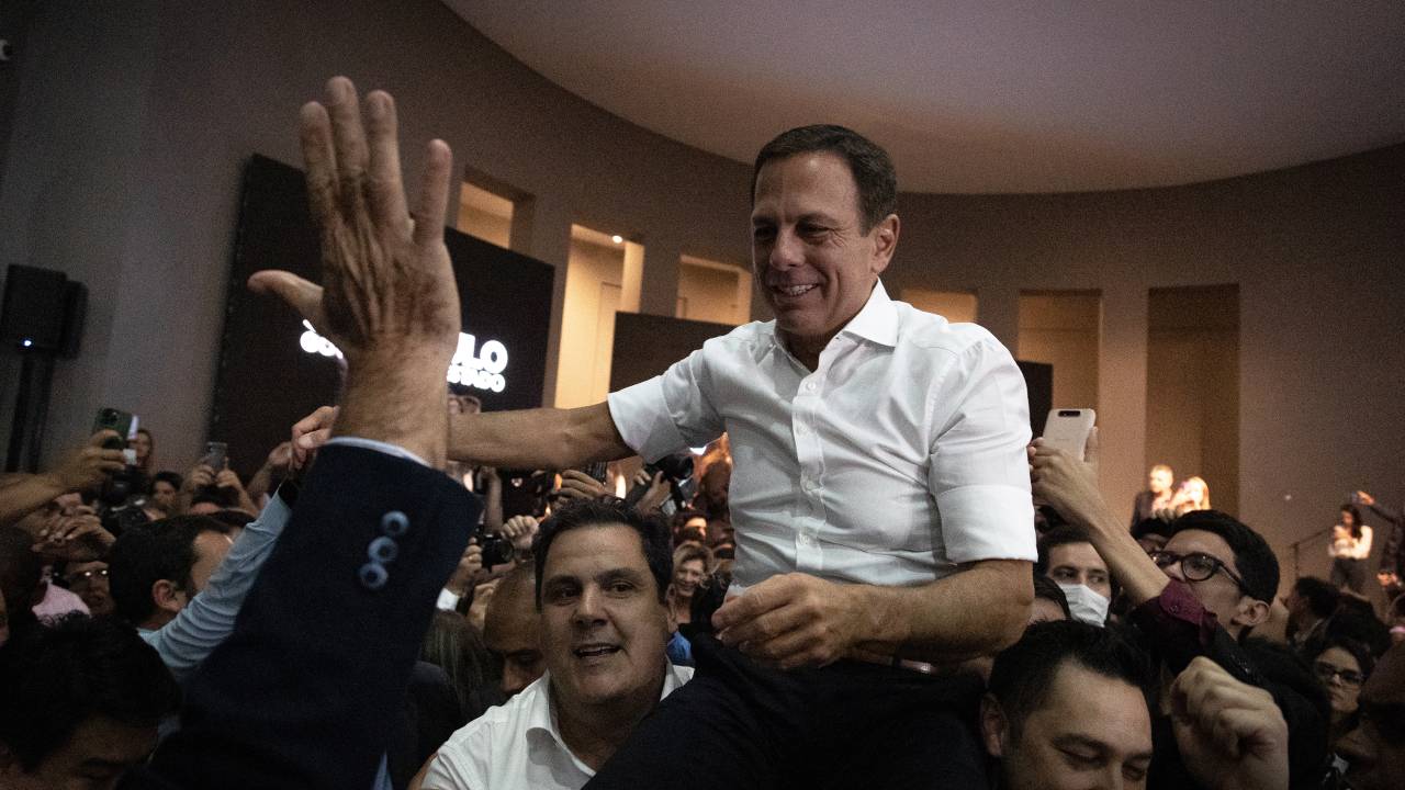 João Doria anunciou nesta quinta-feira (31) que deixa o cargo de Governador do Estado de São Paulo. Rodrigo Garcia, eleito como Vice-Governador na chapa com Doria nas eleições de 2018, tomou posse como novo Governador do Estado, mandato que se encerra em 31 de dezembro deste ano. Foto Pablo Jacob / Divulgação
