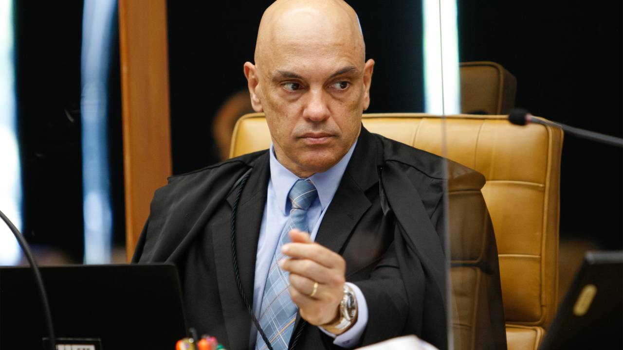 Sessão plenária por videoconferência. 27/10/2021 Ministro Alexandre de Moraes durante sessão plenária do STF por videoconferência. Foto: Fellipe Sampaio /SCO/STF