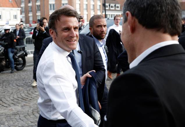 Emmanuel Macron, presidente da França e candidato do partido liberal francês, La Republique en Marche (LREM) - Emmanuel Macron, presidente da França e candidato do partido liberal francês, La Republique en Marche (LREM) -