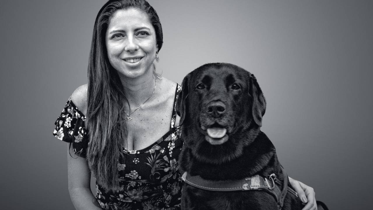 Mellina Reis e sua cachorra, Hillary -